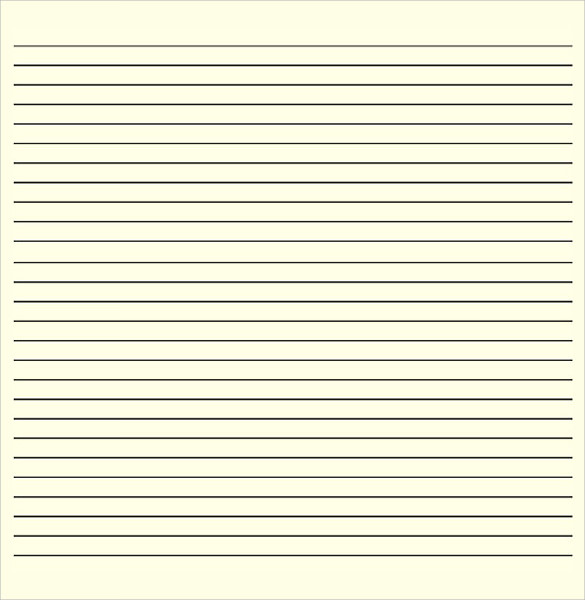 lined writing paper