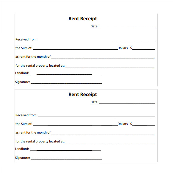 Free Downloadable Rent Receipt Template Great Receipt Forms