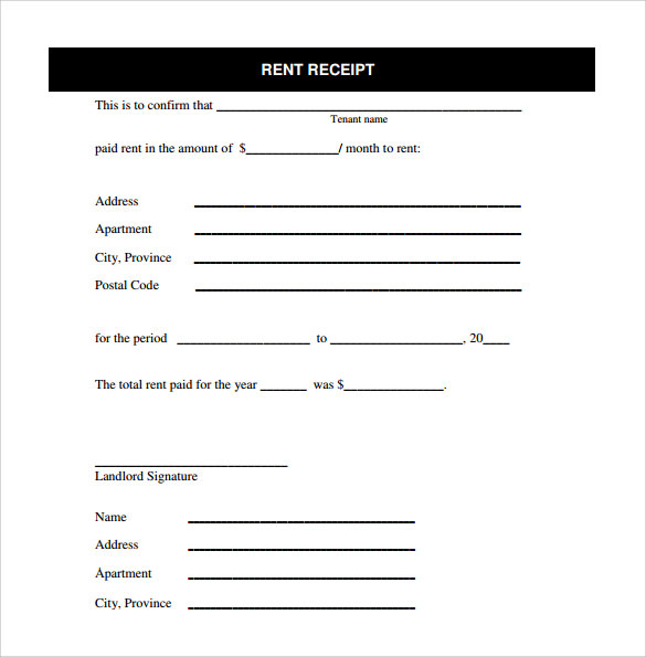 house Rent Receipt Format