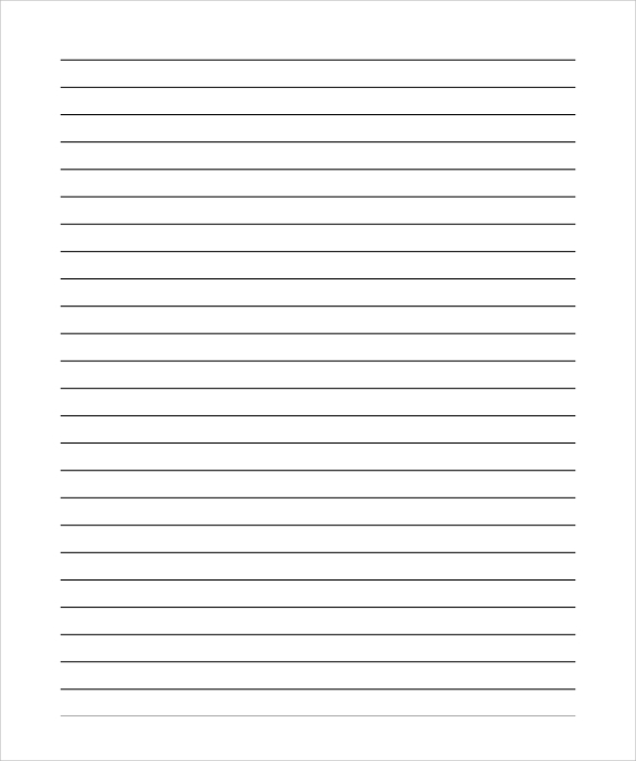 12 lined paper templates pdf doc sample templates