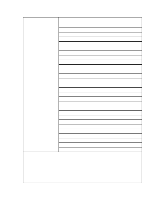 free 11 lined paper templates in pdf ms word