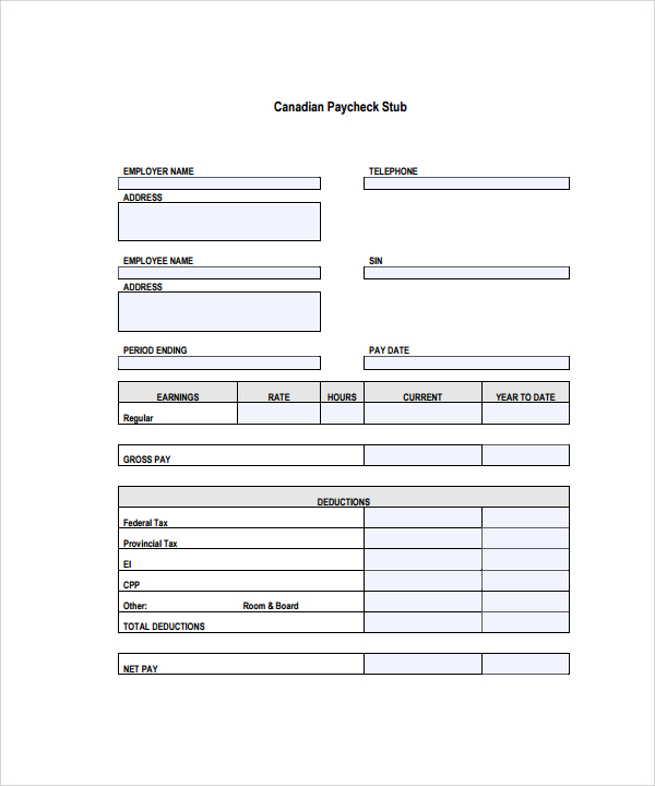 free-19-sample-editable-pay-stub-templates-in-pdf-ms-word-excel