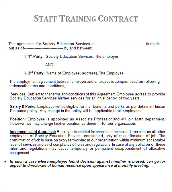 FREE 21 Contract Templates In PDF MS Word Excel FREE 21 Contract Templates In PDF MS Word Excel