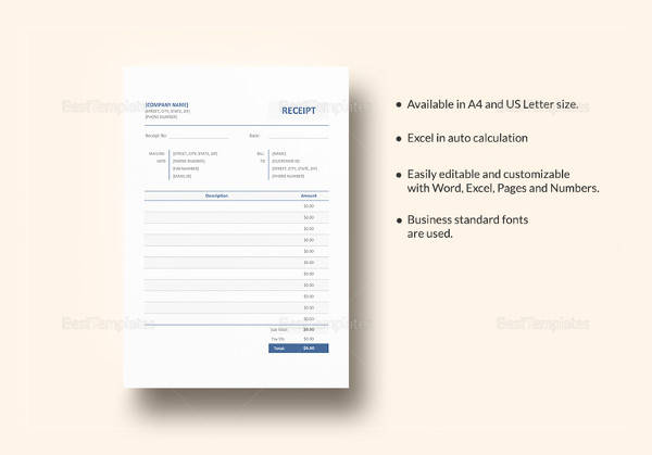 free 21 rent receipt templates in google docs google sheets excel