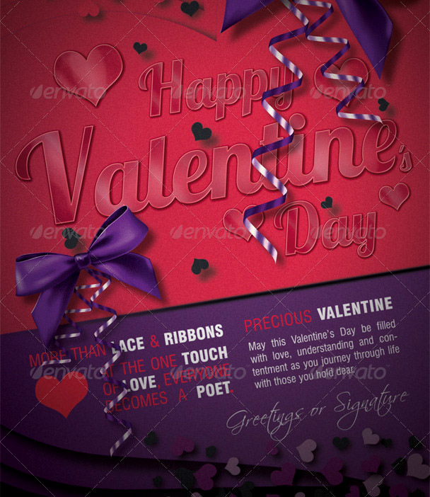 colorful valentine´s day greeting card