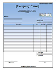 commercial invoice template2