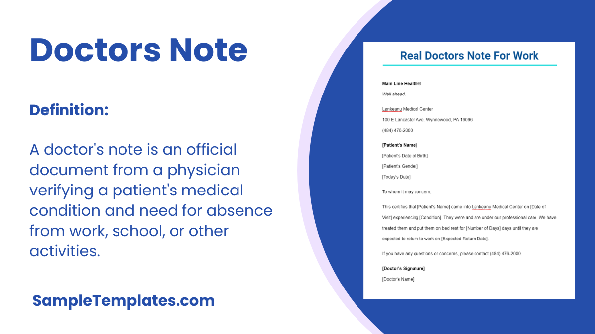 Doctors Note
