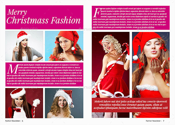 indesign fashion newsletter