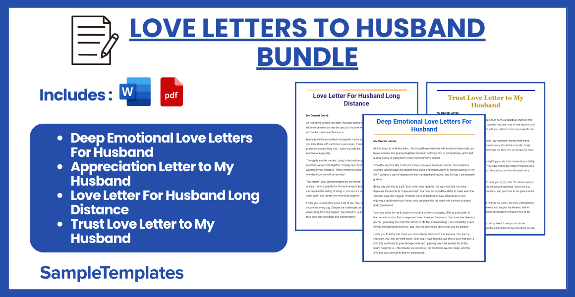 love letters to husband bundle