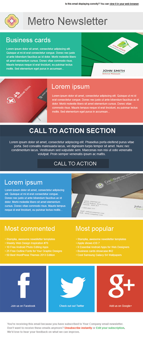 20 Fantastic Printable Newsletter Templates Sample Templates