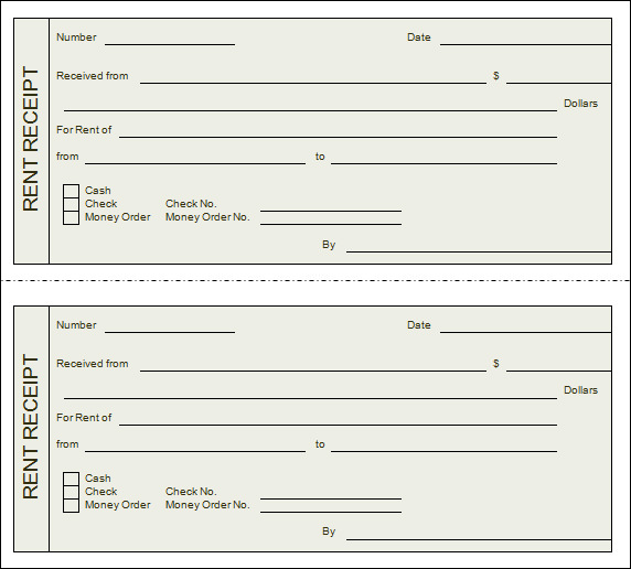 house rent money receipt format sewa for a rent