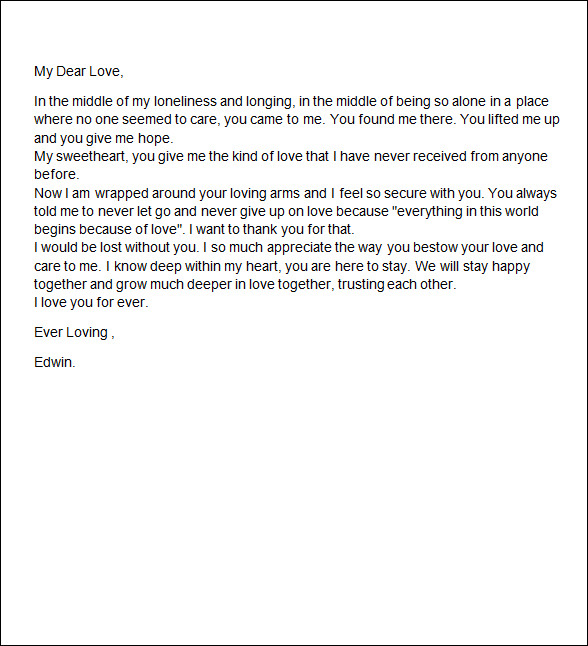 romantic letter to girl friend2