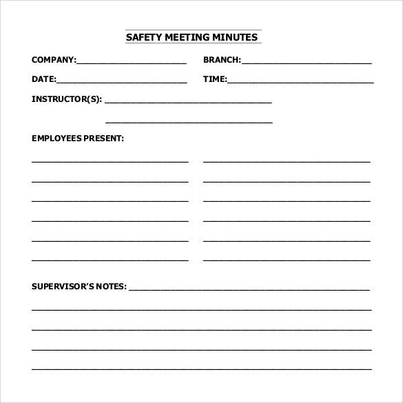 FREE 44 Sample Meeting Minutes Templates In Google Docs