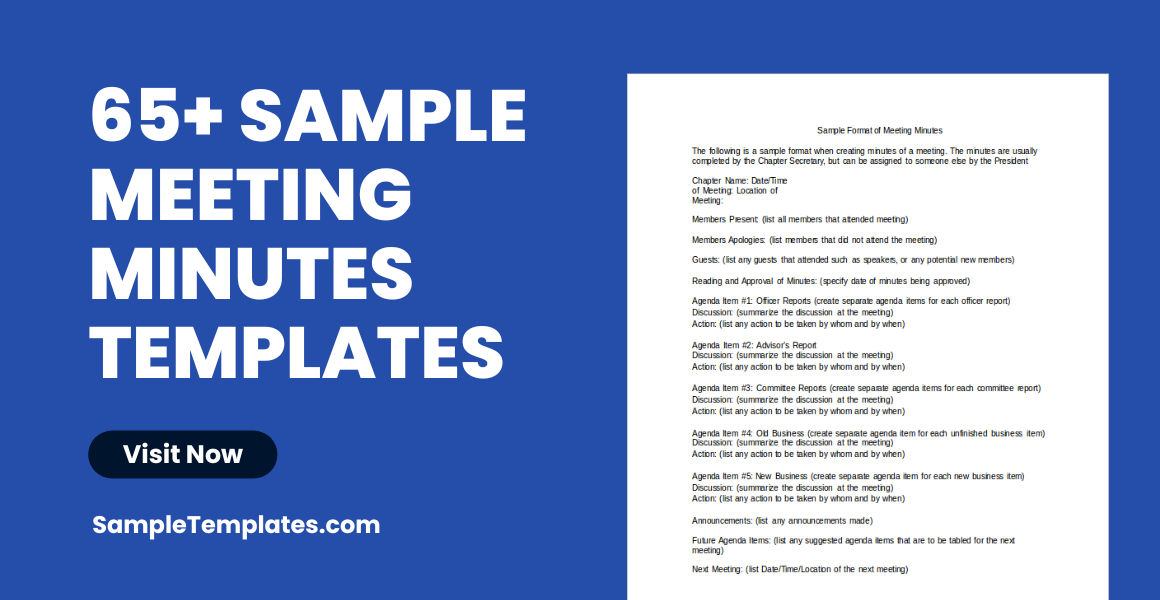 sample meeting minutes template