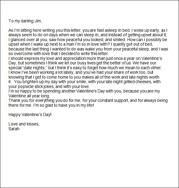 sample valentines day love letter4