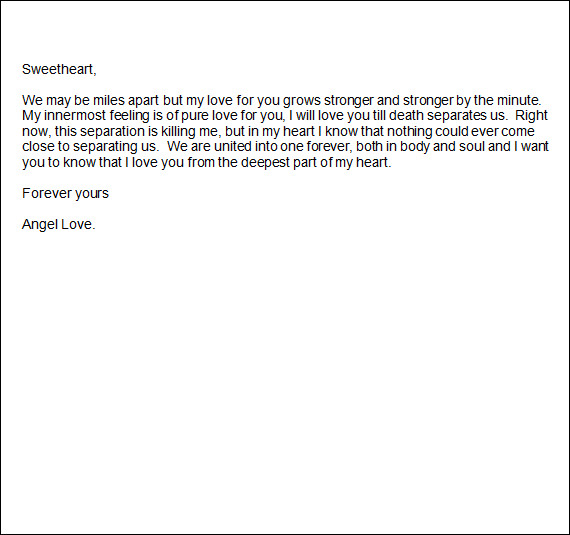 sample romantic letter format2