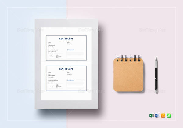 simple rent receipt template
