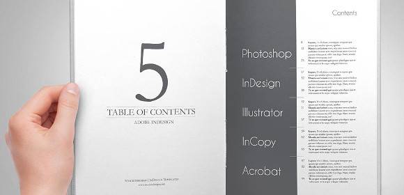 contents page layout