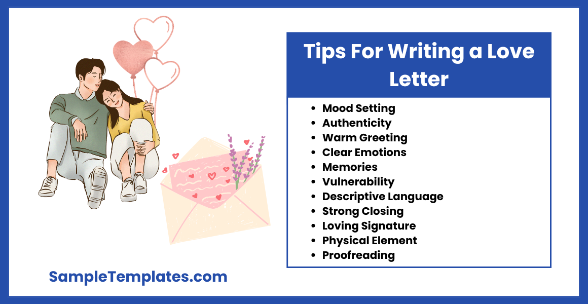 tips for writing a love letter