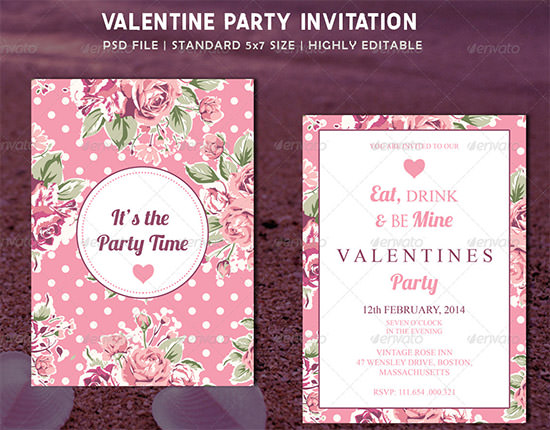 valentine invitation card