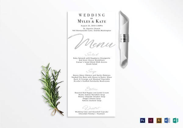 Photos Menu Card Design Template 5