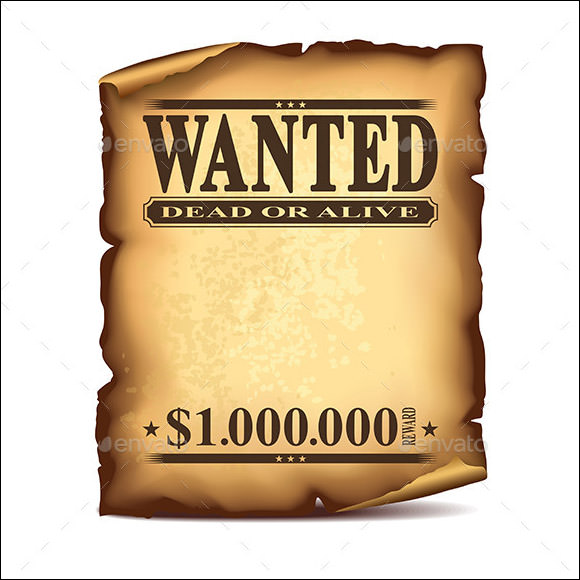 20 Free Wanted Poster Templates to Download Sample Templates