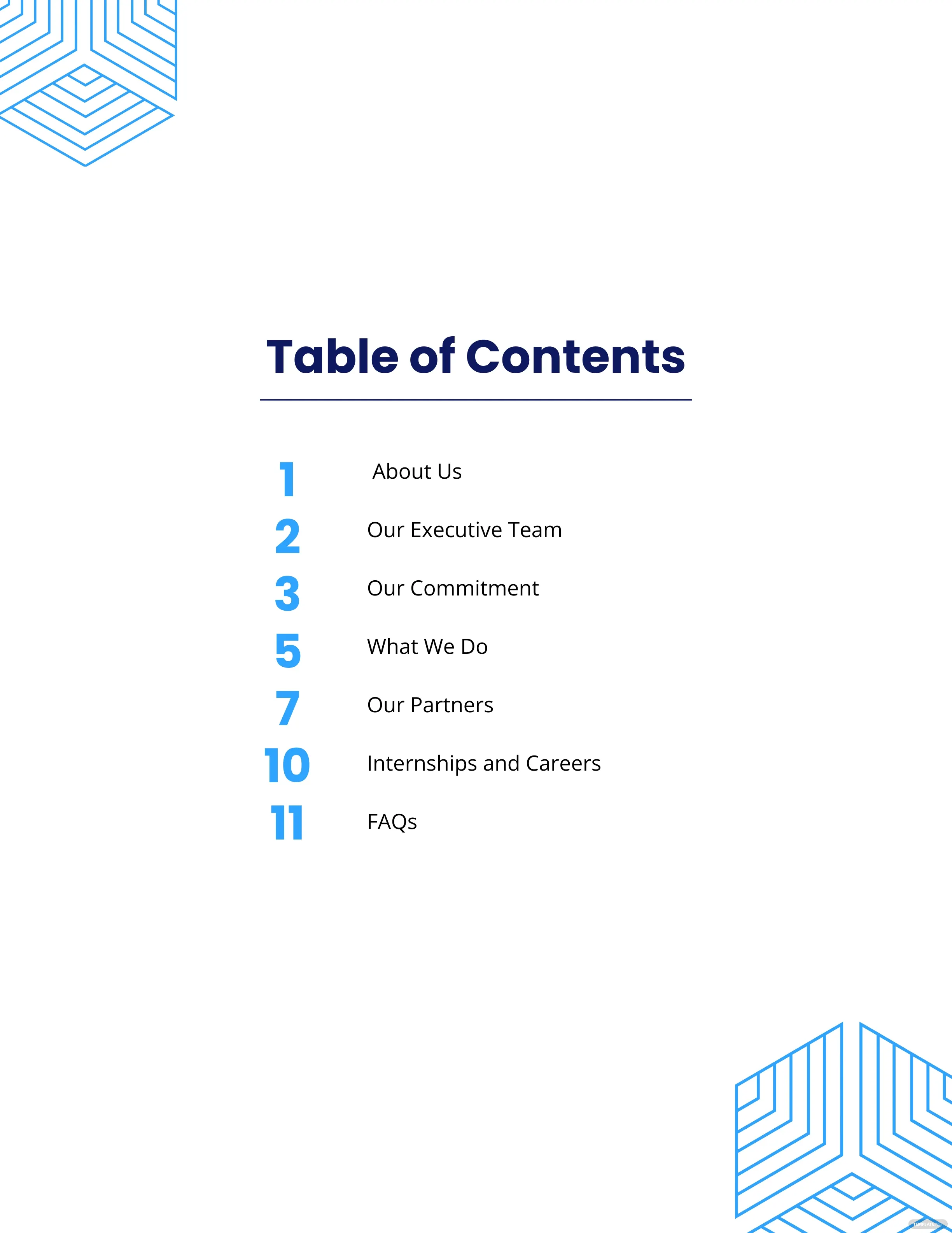 FREE 26+ Table of Content Templates in MS Word