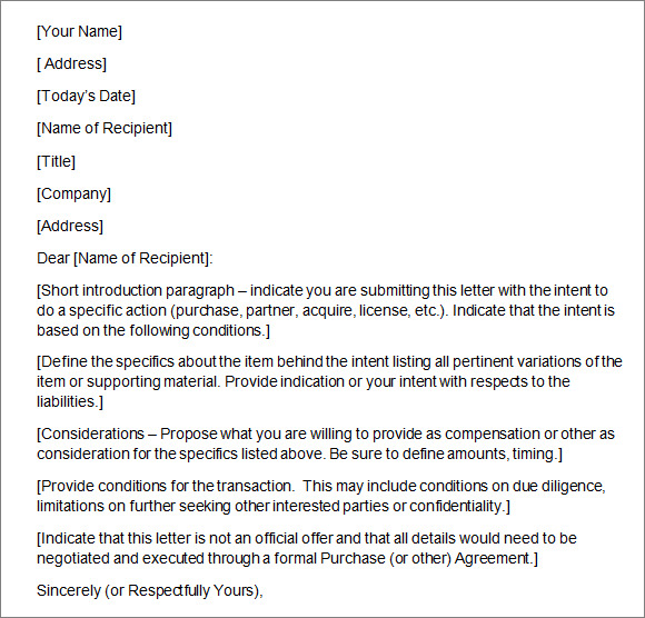 Sample letter of intent for scholarship application