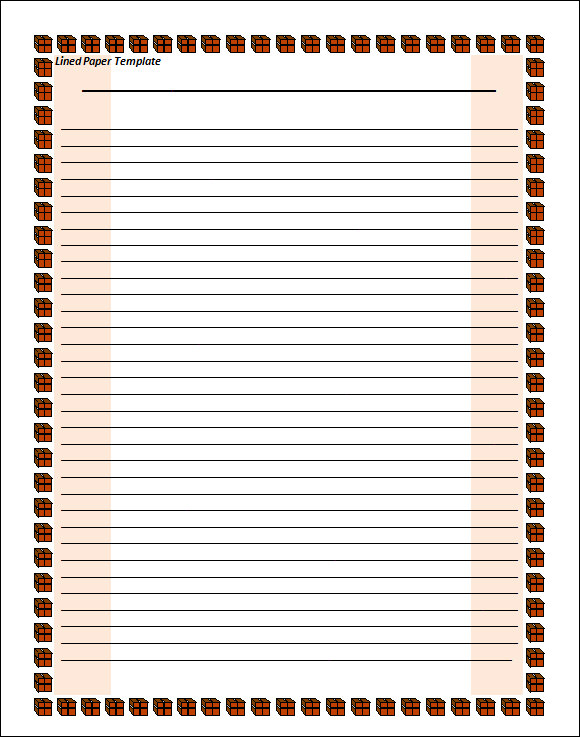 FREE 20 Lined Paper Templates In PDF MS Word