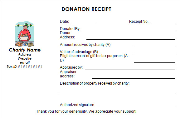 FREE 20  Donation Receipt Templates in PDF Google Docs Google