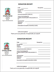 non profit donation receipt template2