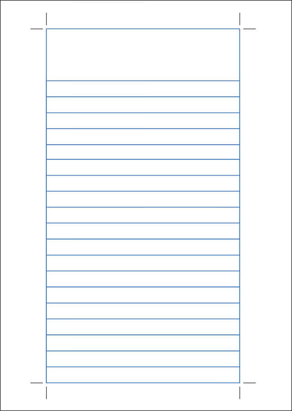 notebook ruled paper template