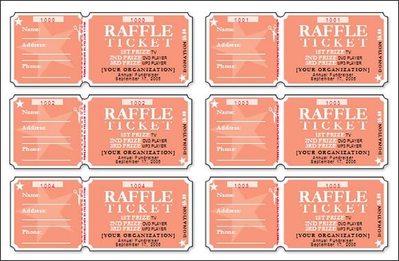 raffle ticket template