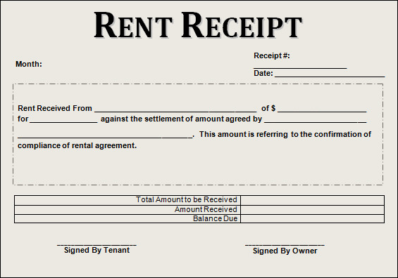 FREE 21 Rent Receipt Templates In Google Docs Google Sheets Excel 