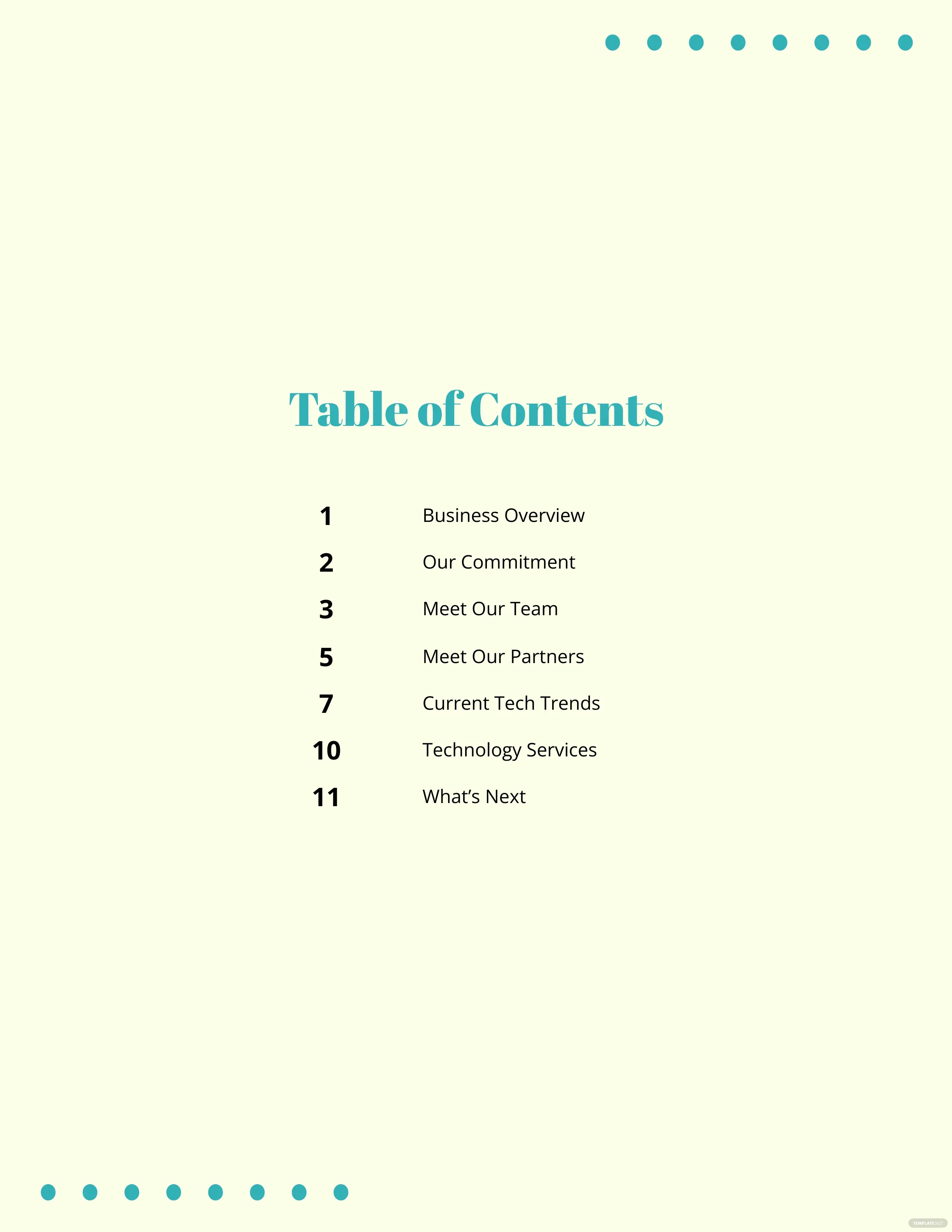 table of contents example for essay