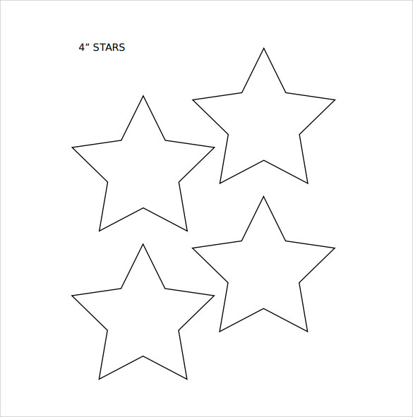 Star Template Printable Free Pdf