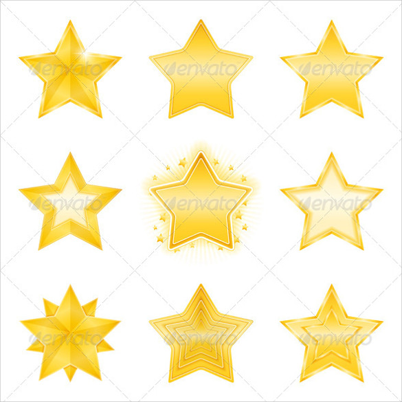 vector eps star template 