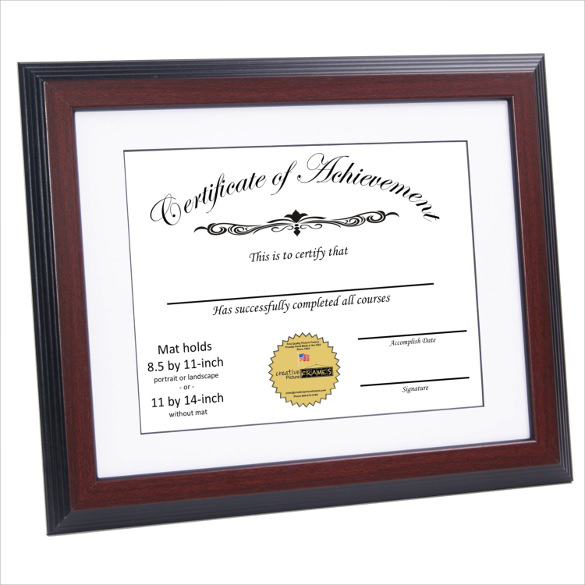 best certificate of achievement