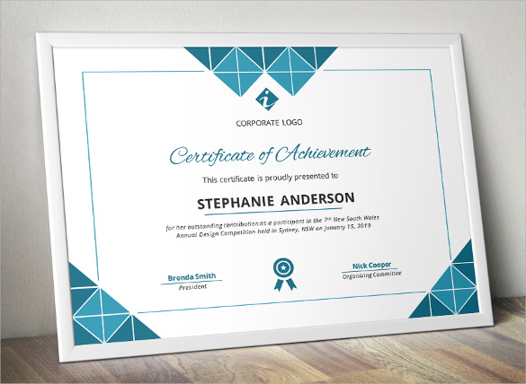 wonderful certificate of achievement