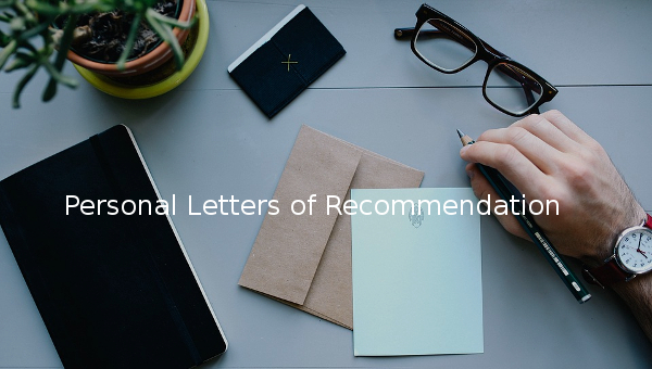 personal letters of recommendation