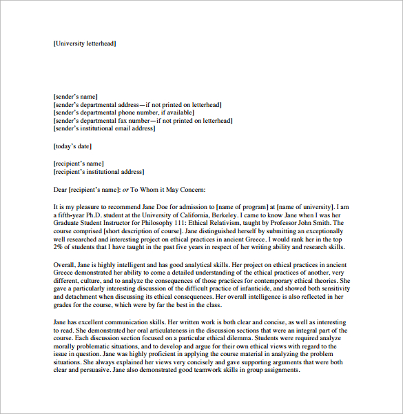 personal recommendation letter pdf