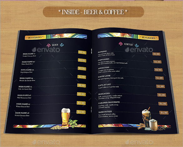 30  Bar Menus Sample Templates