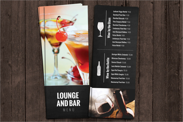 30  Bar Menus Sample Templates