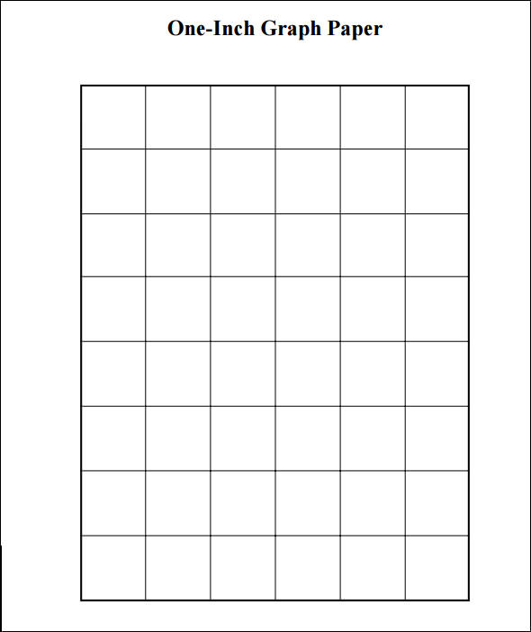 1 inch grid graph paper