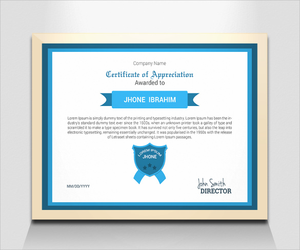beautiful award certificate template