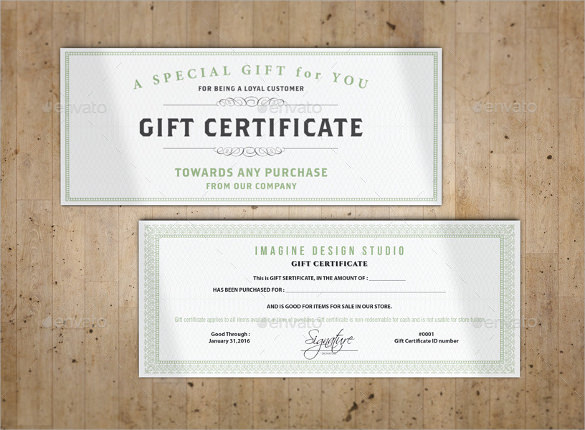 creative gift certificate template