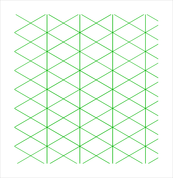 printable isometric graph paper template