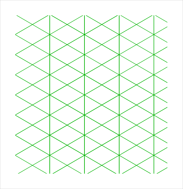 free 12 printable isometric graph paper templates in pdf