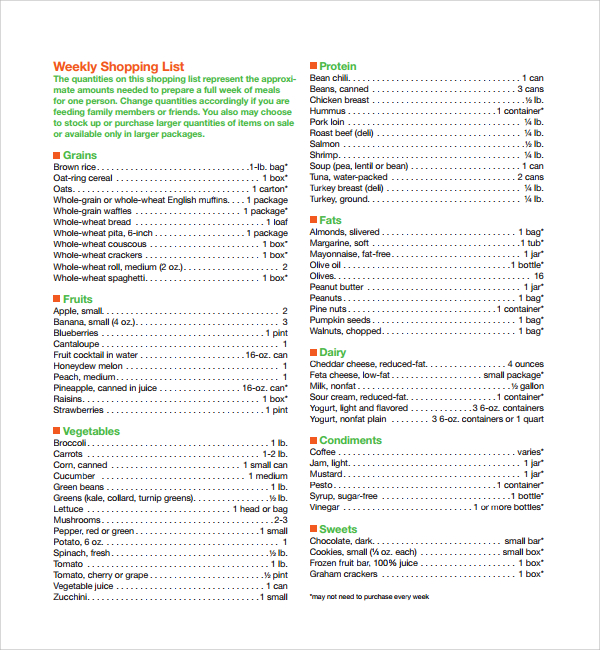 monthly meal plan schedule