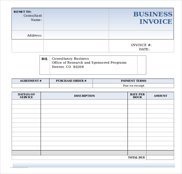 Sample Business Invoice Template - 12+ Free Documents in PDF, Word, Excel